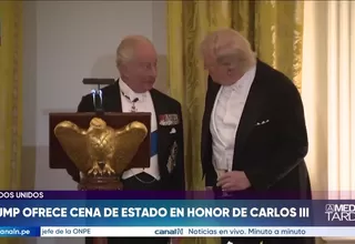 EE.UU: Donald Trump ofrece cena de Estado en honor a Carlos III