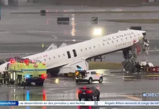 EE.UU.: avión choca con camión de bomberos en Nueva York y deja dos fallecidos