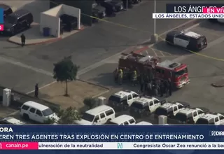 Tres policías muertos tras explosión en academia del sheriff en L.A 
