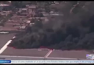 EE.UU.: incendio en almacén de Los Ángeles provocó fuga de amoníaco