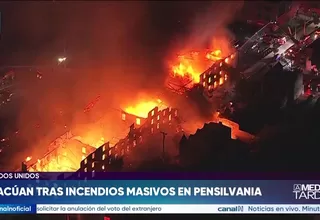 EE.UU: Incendio en Pensilvania afectó almacén abandonado y casas