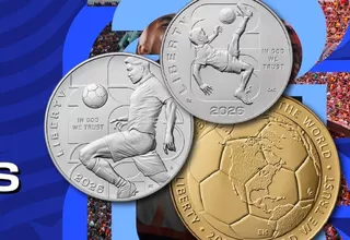 EE.UU.: lanzan moneda conmemorativa al Mundial de Fútbol 2026