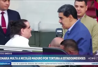 EE.UU. multa a Nicolás Maduro por tortura a estadounidenses