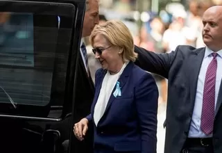 EE.UU: Clinton tiene neumonía y no pudo continuar en los actos del 11-S