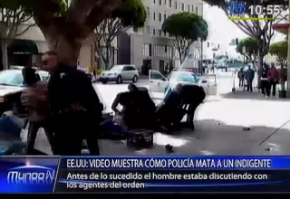 EE.UU.: video muestra cómo Policía mata a un indigente