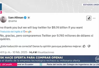 Elon Musk hace oferta para comprar OpenAI