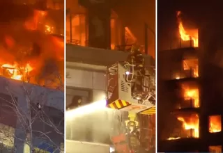 España: Al menos 4 muertos en incendio de edificio