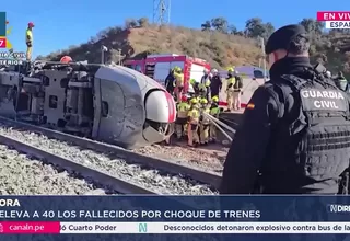 España: Al menos 40 muertos dejó el descarrilamiento y choque entre dos trenes
