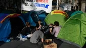 España: cientos de jóvenes acampan en Barcelona contra la condena a los separatistas - Noticias de acampan