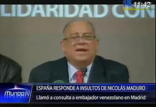 España considera "intolerables" los "insultos y amenazas" de Maduro