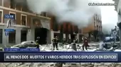 Madrid: Dos muertos y varios heridos tras explosión en edificio - Noticias de edificio