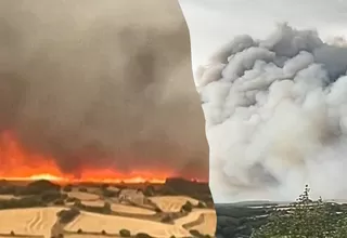 España: Incendio en Lérida deja dos muertos en plena ola de calor