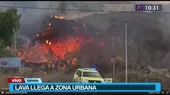 España: Lava del volcán Cumbre Vieja llegó a la zona urbana - Noticias de volcan