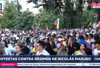 España: Protestas contra el régimen de Nicolás Maduro en Madrid