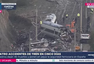 España registra cuatro accidentes ferroviarios en cinco días