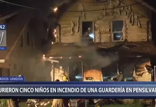 EE.UU.: 5 niños murieron en incendio en una guardería de Pensilvania