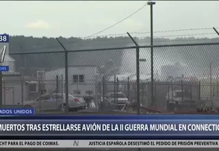 EE.UU.: al menos 5 muertos tras estrellarse avión de la Segunda Guerra Mundial en Conecticut