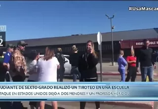 EE. UU.: Una alumna de sexto grado abrió fuego en una escuela e hirió a 3 personas