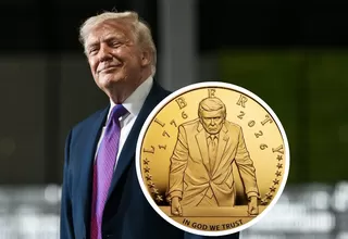 Estados Unidos aprueba moneda de oro con imagen de Donald Trump