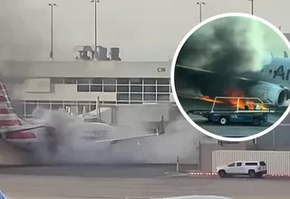 Estados Unidos: Avión de American Airlines se incendió