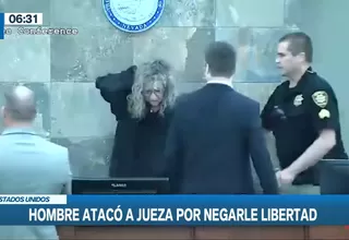 Estados Unidos: Hombre atacó a jueza tras negarle su libertad