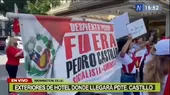 EE. UU.: Peruanos se manifiestan a favor y en contra de Pedro Castillo en Washington - Noticias de ee-uu
