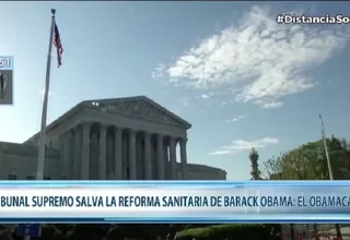 EE. UU.: Tribunal Supremo salva el Obamacare, que da cobertura sanitaria a 20 millones de personas