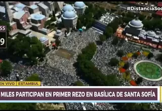 Estambul: Miles participan en primer rezo en basílica de Santa Sofía