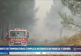 Europa en alerta: Bomberos combaten incendios en España y Francia