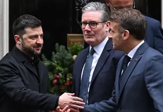 Europeos respaldan a Zelenski tras críticas de Trump por la paz