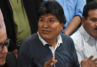 Evo Morales denuncia que desconocidos dispararon a su vehículo