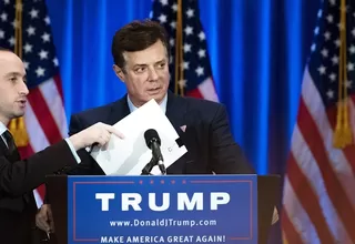 Manafort, exjefe de campaña de Trump imputado por conspiración y lavado de dinero