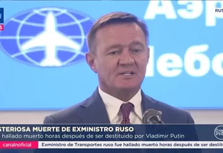 Exministro ruso Roman Starovoit fue hallado muerto en Moscú