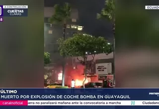 Explosión de auto en Guayaquil deja un fallecido y dos heridos