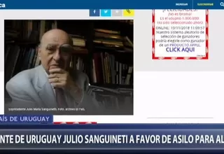 Expresidente de Uruguay: Hay que dar asilo a Alan García porque es tradición del país