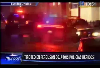 Ferguson: tiroteo deja dos policías heridos