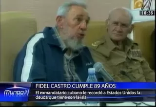 Fidel Castro pide a EE.UU. que pague daños a Cuba en su cumpleaños número 89