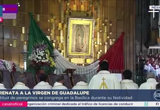 Fieles celebran a la Virgen de Guadalupe en México este 12 de diciembre