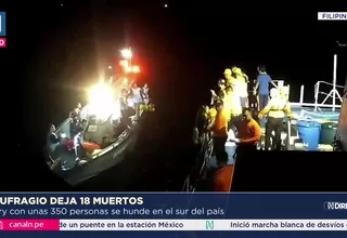 Filipinas: naufragio de ferry deja al menos 18 personas muertas