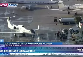 Flávio Bolsonaro llega a Miami junto a su familia tras recibir autorización de ingreso a Estados Unidos