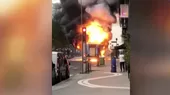 Francia: Bus eléctrico falla y se prende en fuego  - Noticias de bus-electrico