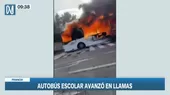 Francia: Bus escolar recorrió calles envuelto en llamas - Noticias de escolar