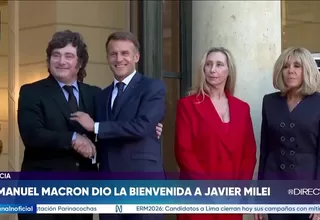 Javier Milei se reúne con Emmanuel Macron en París en busca de inversiones para Argentina