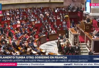 Francia: Parlamento destituye a primer ministro Bayrou