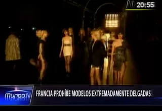 Francia prohíbe modelos extremadamente delgadas