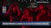 Francia: Reabrirán las discotecas el 9 de julio sin necesidad de mascarilla - Noticias de discotecas