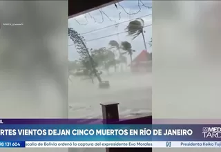 Fuertes vendavales en Brasil dejan al menos cinco muertos