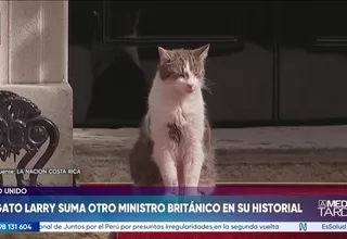 El gato Larry suma otro primer ministro británico en su historial