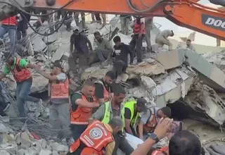 Gaza: edificio dañado por la guerra se derrumbó y dejó al menos 20 muertos