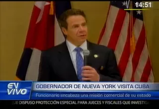 Gobernador de Nueva York visita Cuba